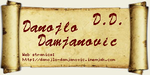 Danojlo Damjanović vizit kartica